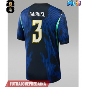 Lacne Muži Futbalové dres Brazília Gabriel Magalhaes #3 MS 2026 Krátky Rukáv - Preč